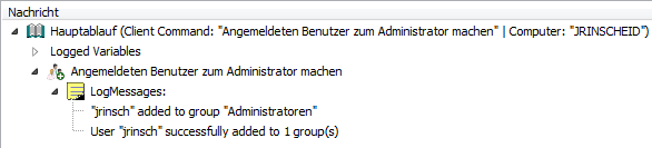 Log User hinzufügen